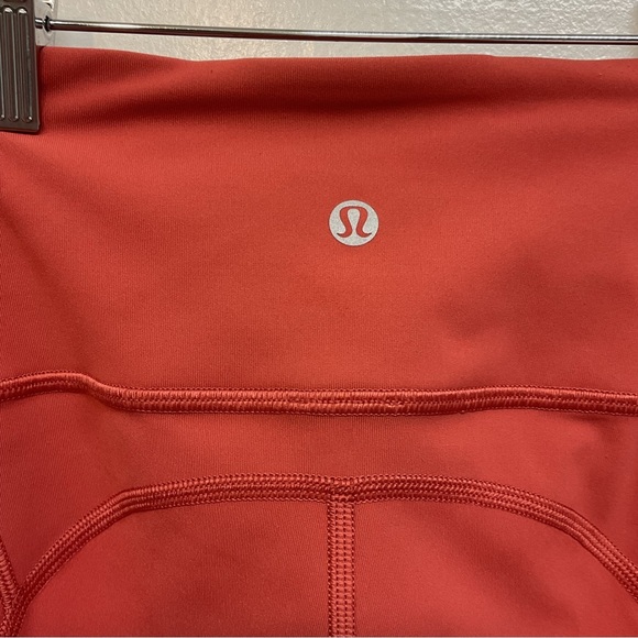 Lululemon Wunder Train High Rise Salmon/orange Leggings - Size 4 - Picture 4 of 7